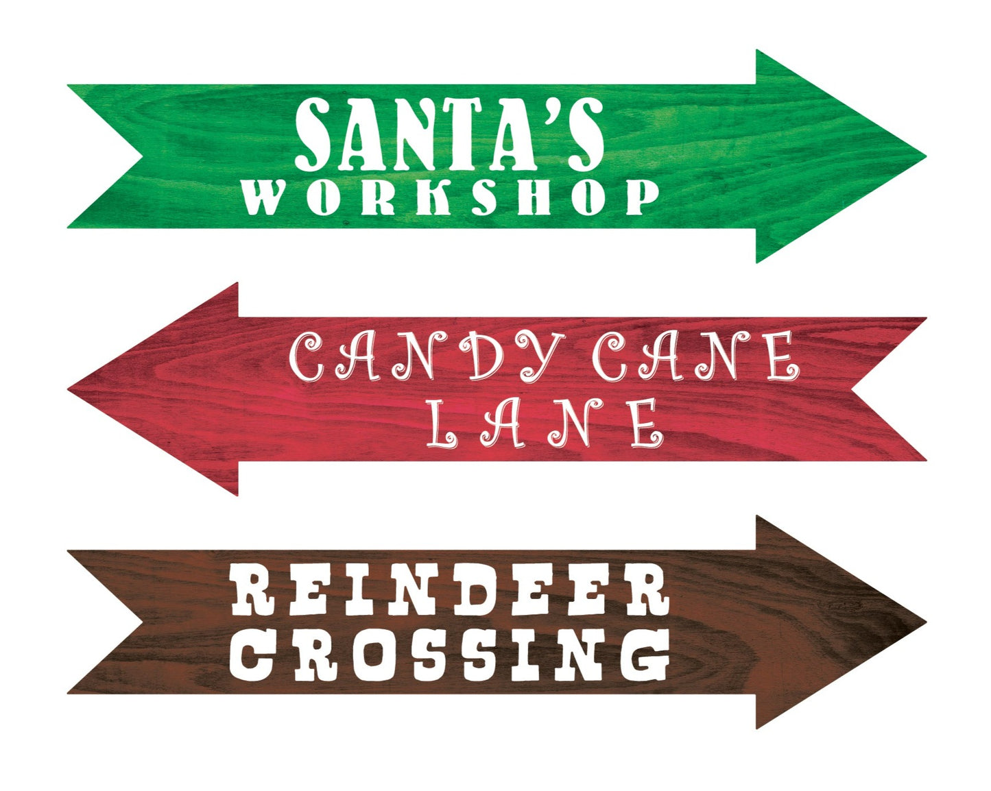 Christmas Arrow Signs